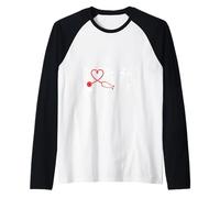 Amor - Médicos, Enfermeras, médicos, Regalo de Emergencia de San Valentín Camiseta Manga Raglan