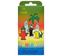 Amor Mista Condones Color Fruta - 12 Unidades