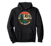 Amor Montañas Vintage Camping Nature Gráfico Sudadera con Capucha