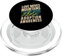 Amor Moves Montañas Adopción Conciencia Vintage Montaña PopSockets PopGrip para MagSafe
