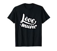 Amor Música Guión Elegante Camiseta