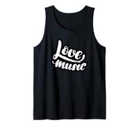 Amor Música Guión Elegante Camiseta sin Mangas