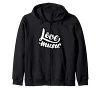 Amor Música Guión Elegante Sudadera con Capucha