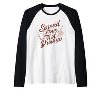 Amor no Drama Camiseta Manga Raglan