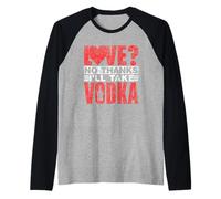 Amor No Gracias Tomaré Vodka Separe Ex Divorciado Divorcio Camiseta Manga Raglan