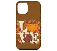 Amor Otoñal: Pavo & Calabaza para Acción de Gracias Carcasa para iPhone 12/12 Pro