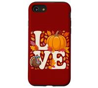 Amor Otoñal: Pavo & Calabaza para Acción de Gracias Carcasa para iPhone SE (2020) / 7/8