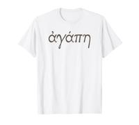 Amor, Palabra Griega Ágape Amor, Letras Griegas Manuscritas Camiseta