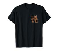 Amor Pastor Alemán Perro Amante Animal Canino Entusiasta Camiseta