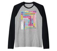 Amor Paz Igualdad Frases Sanación Bondad Camiseta Manga Raglan