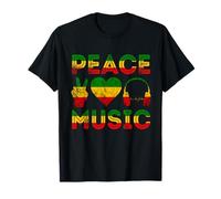 Amor Paz Rasta Reggae Música Rastafari Raíces Jamaicana Camiseta