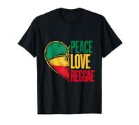 Amor Paz Rasta Reggae Música Rastafari Raíces Jamaicana Camiseta