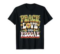 Amor Paz Reggae Música Rastafari Raíces Jamaicana Rasta Camiseta