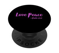 Amor Paz Salmo Salvación Escritura Versículo bíblico Pacífico PopSockets PopGrip Adhesivo
