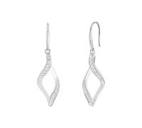 Amor Pendiente de acero inoxidable para mujer, con circonita cúbica sintética, 4,5 cm, plata, Se entrega en caja de regalo, 2022566