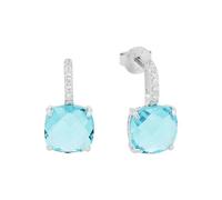 AMOR - Pendientes de botón para Mujer en Plata 925 - con Circonita - Pendiente de Botón - AMR-E0167