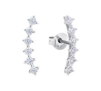 AMOR - Pendientes de botón para Mujer en Plata 925 - con Circonita - Pendiente de Botón - AMR-E0181