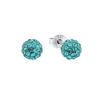 AMOR - Pendientes de botón para Mujer en Plata 925 - con Cristal - Pendiente de Botón - AMR-E0098