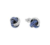 AMOR - Pendientes de botón para Mujer en Plata 925 - con Preciosa - Nudo Pendiente de Botón - AMR-E0166