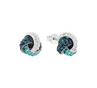 AMOR - Pendientes de botón para Mujer en Plata 925 - con Preciosa - Retorcido Pendiente de Botón - AMR-N0043