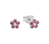Amor Pendientes de botón para niña en Plata de Ley 925, con circonitas sintéticas, mariposa, se entregan en una caja de regalo de joyería
