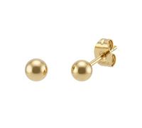 AMOR - Pendientes de mujer de acero inoxidable - dorado/dorado - Pendientes de bola - AMR-E0046