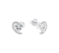 AMOR - Pendientes de mujer de plata 925 - con circonita - Pendiente de perno - AMR-E0158