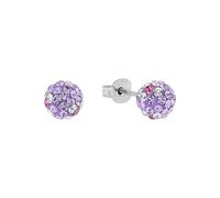 AMOR - Pendientes de mujer de plata 925 - con circonita - pendientes de bola, klein, Plata, Circonita cúbica creada