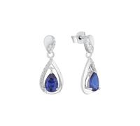 Amor pendientes Pendientes de plata de ley 925 para mujer, con sintetizador de circonitas cúbicas, 1,6 cm, plata, Se entrega en caja de regalo de joyería,