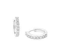 AMOR - Pendientes para Mujer en Plata 925 - con Circonita - Aro - AMR-E0065