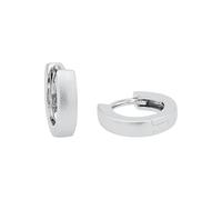 AMOR - Pendientes Unisex Mujer Hombre en Plata 925 - Aro Mate - AMR-E0067