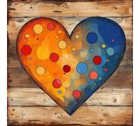 Amor Pintar Por Numeros Adultos NiñOs Kits, azul DIY Manualidades NiñOs, Lienzos Para Pintar Con Pintura Acrilica Y Pinceles, Regalos Personalizados, Apto Para Decoracion Hogar, Sin Marco 45x45cm 3-13