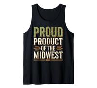 Amor por la Cultura del Medio Oeste Paisaje Rural Heartland Pride Camiseta sin Mangas