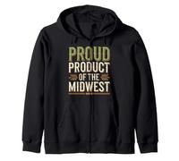 Amor por la Cultura del Medio Oeste Paisaje Rural Heartland Pride Sudadera con Capucha
