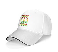 Amor por La Unidad Y La Paz Unisex Al Aire Libre Cap Casual Gorras De Béisbol De ala Plana Secado Rápido Gorra Visera For Senderismo Caminar Verano