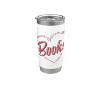 Amor por los libros y la lectura de libros Vaso térmico de acero inoxidable de doble pared