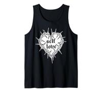 Amor Propio | Corazón de Espinas Blackwork Camiseta sin Mangas