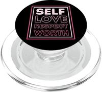 Amor Propio, Respeto Propio, autoestima, Confianza en el empoderamiento PopSockets PopGrip para MagSafe