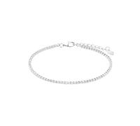 amor Pulsera Cupido 925 Pulsera de Plata de Ley para Mujer, con sintonita cúbica sintetizada, 17 y 3 cm, Plata, Viene en Caja de Regalo de Joyería, 2026015