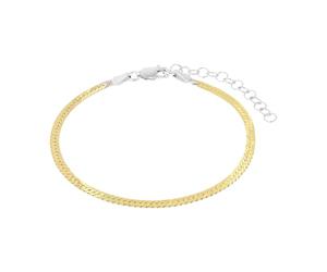 amor pulsera de plata de ley 925 para mujer, 17+4 cm, bicolor, se entrega en estuche de regalo, 2039095