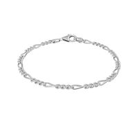 Amor Pulsera de Plata de Ley 925 Unisex Señoras Caballeros Brazo Joyería, 19 cm, Plata, Viene en caja de regalo de joyería,