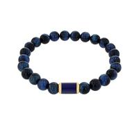 amor - Pulsera para Hombre en Acero inoxidable - Dorado - con Ojo de Tigre - AMR-B0062