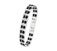 AMOR - Pulsera para Hombre en Acero inoxidable - Plateado - AMR-B0018