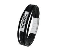 amor - Pulsera Unisex Mujer Hombre en Acero inoxidable - Plateado - AMR-B0072