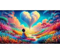 Amor Puzzle 1000 Piezas Juego Familiar Divertido & desafiante Juego para Toda la Familia Regalo para Mujeres y Hombres 38x52cm/1000pcs