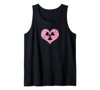 Amor Radiación Radiactivo Signo Símbolo Nuclear Vintage Camiseta sin Mangas