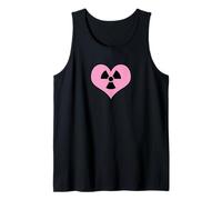 Amor Radiación Radiactivo Signo Símbolo Nuclear Vintage Camiseta sin Mangas