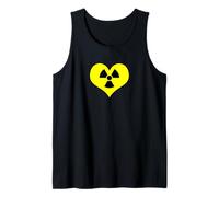 Amor Radiación Radiactivo Signo Símbolo Nuclear Vintage Camiseta sin Mangas
