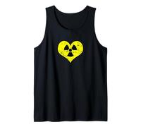 Amor Radiación Radiactivo Signo Símbolo Nuclear Vintage Camiseta sin Mangas