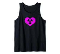 Amor Radiación Radiactivo Signo Símbolo Nuclear Vintage Camiseta sin Mangas